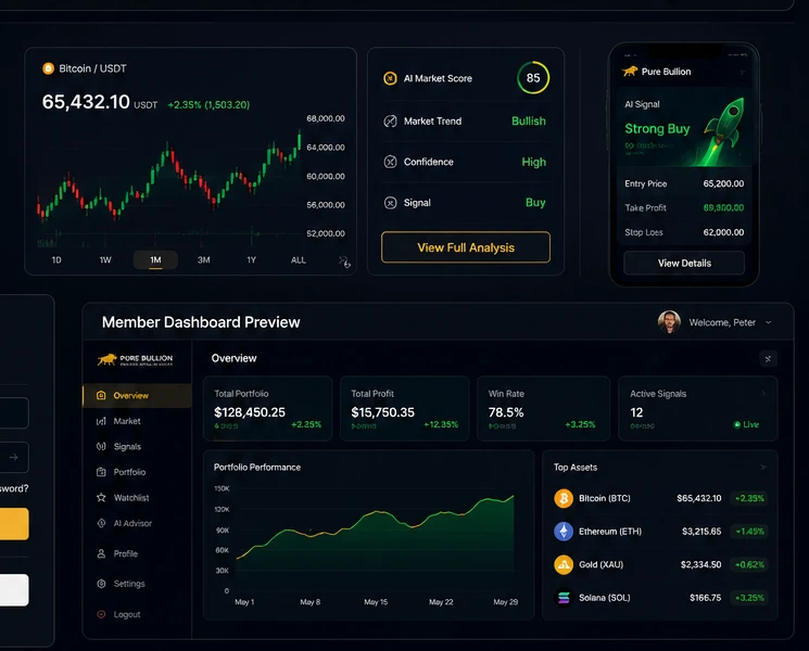 Pure Bullion platform concept preview